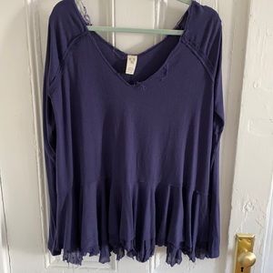 Free people long sleeve blouse